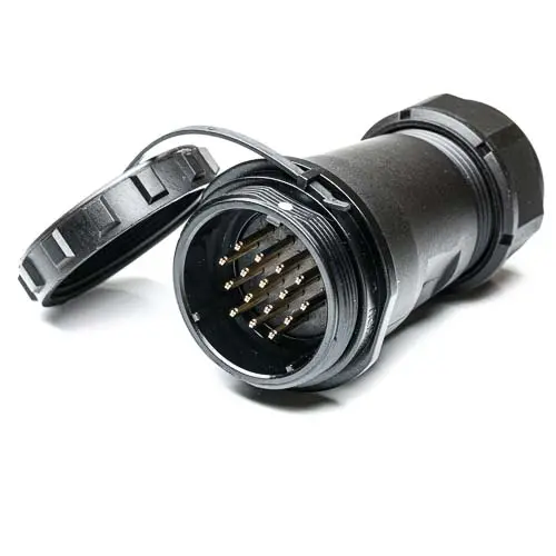 Produktfoto 1 von RS PRO SP29 38.8 mm Rundsteckverbinder Buchse 16-polig Stecker 10A Kabel IP68