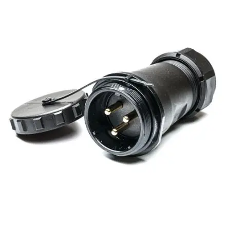 Produktfoto 1 von RS PRO SP29 38.8 mm Rundsteckverbinder Buchse 3-polig Stecker 32A Kabel IP68
