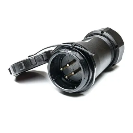 Produktfoto 1 von RS PRO SP29 38.8 mm Rundsteckverbinder Buchse 4-polig Stecker 10A Kabel IP68