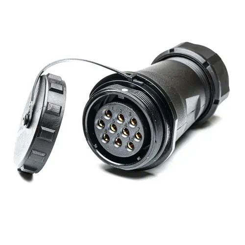 Produktfoto 1 von RS PRO SP29 38.8 mm Rundsteckverbinder Buchse 10-polig Buchse 25A Kabel IP68