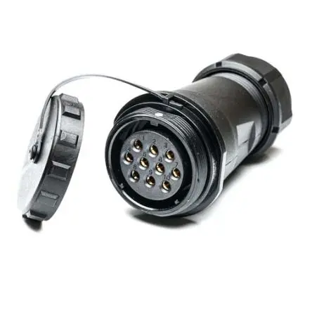 Produktfoto 1 von RS PRO SP29 38.8 mm Rundsteckverbinder Buchse 10-polig Buchse 25A Kabel IP68