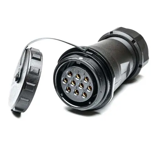 Produktfoto 1 von RS PRO SP29 38.8 mm Rundsteckverbinder Buchse 10-polig Buchse 25A Kabel IP68