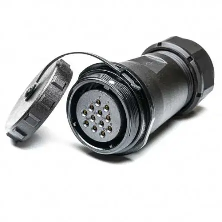 Produktfoto 1 von RS PRO SP29 38.8 mm Rundsteckverbinder Buchse 12-polig Buchse 10A Kabel IP68