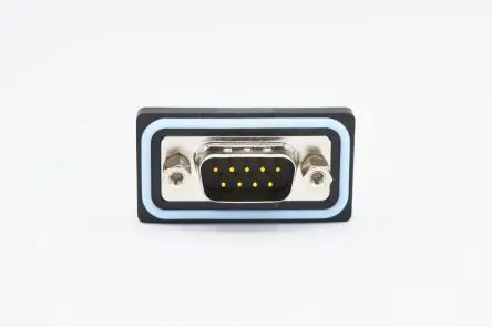Produktfoto 1 von Norcomp SDF D-Sub-Steckverbinder gewinkelt, 9-polig 2.74 mm Raster, Oberfläche Stecker, mit 4-40 Schraube