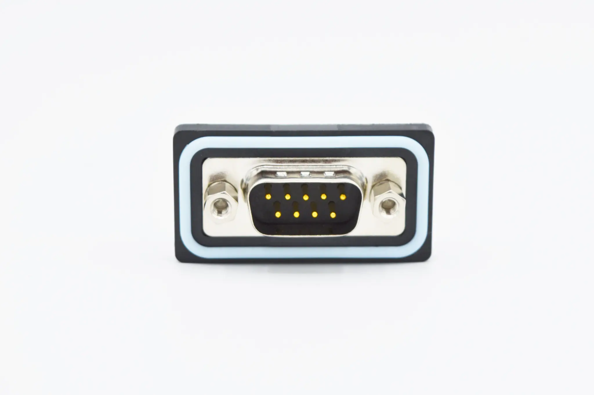 Produktfoto 1 von Norcomp SDF D-Sub-Steckverbinder gewinkelt, 9-polig 2.74 mm Raster, Oberfläche Stecker, mit 4-40 Platinenbefestigung
