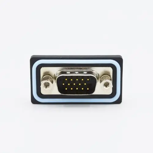 Produktfoto 1 von Norcomp HDF D-Sub-Steckverbinder Vertikal, 15-polig 2.29 mm Raster, Oberfläche Stecker, mit 4-40 Schraube