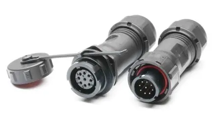 Produktfoto 1 von RS PRO SY13 19.5 mm Standard Rundsteckverbinder Stecker, Buchse 9-polig Stecker/Buchse 3A Kabel IP67