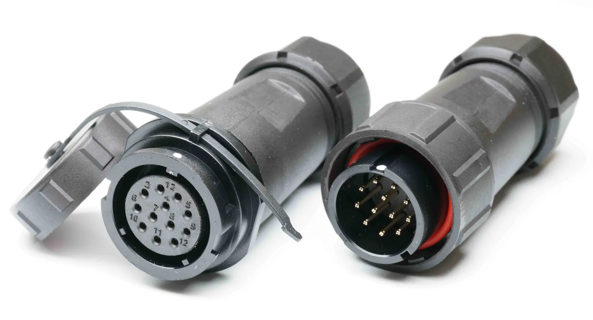 RS PRO SY21 29 mm Standard Rundsteckverbinder Stecker, Buchse 12-polig Stecker/Buchse 5A Kabel IP40