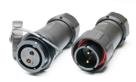 Produktfoto 1 von RS PRO SY21 29 mm Standard Rundsteckverbinder Stecker, Buchse 2-polig Stecker/Buchse 30A Kabel IP67