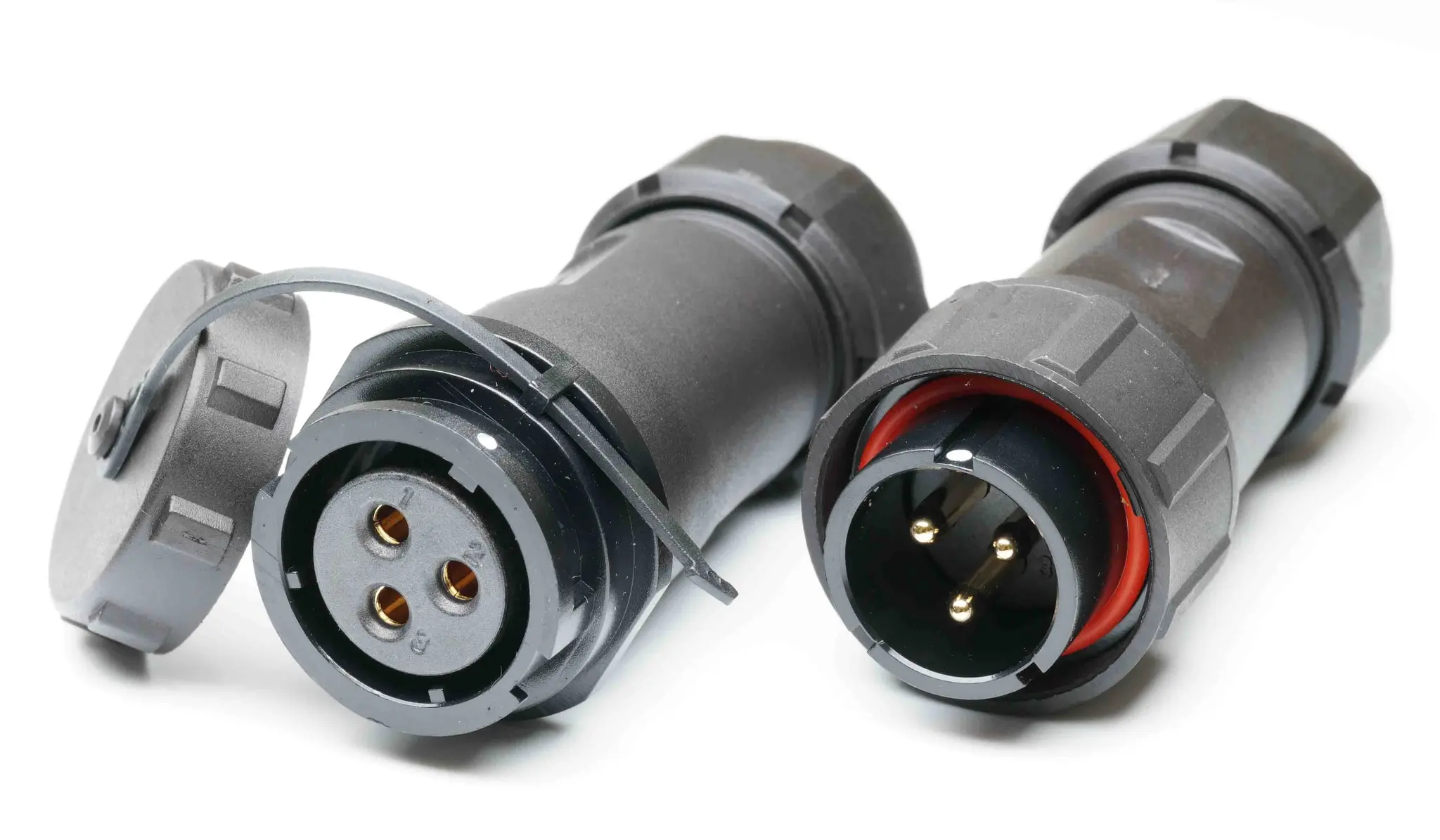 Produktfoto 1 von RS PRO SY21 29 mm Standard Rundsteckverbinder Stecker, Buchse 3-polig Stecker/Buchse 30A Kabel IP40