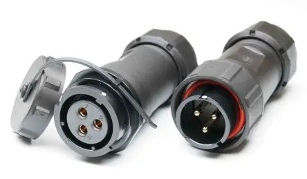 Produktfoto 1 von RS PRO SY21 29 mm Standard Rundsteckverbinder Stecker, Buchse 3-polig Stecker/Buchse 30A Kabel IP67