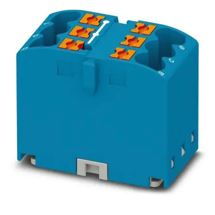 Phoenix Contact Verteilerblock 6-polig / 450V 24A, Polyamid Blau, IP20