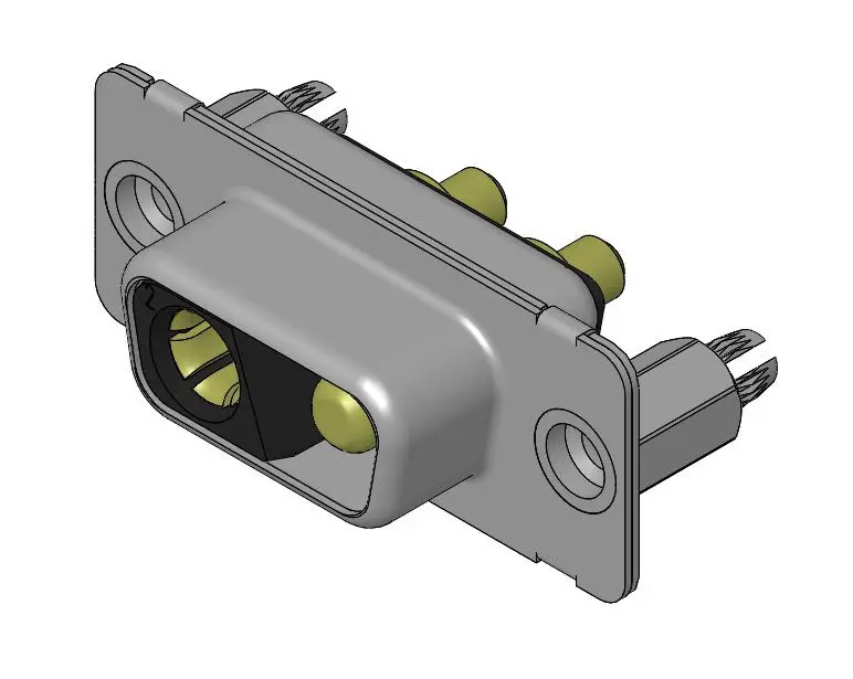 Produktfoto 1 von FCT from Molex 173107 D-Sub-Steckverbinder Gerade, 2-polig, Schraubanschlussklemme Stecker/Buchse 6.86 mm Raster, mit 4