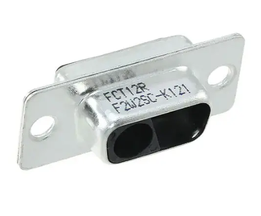 Produktfoto 1 von FCT from Molex 172704 D-Sub-Steckverbinder Gerade, 2-polig, Panel Buchse 6.86 mm Raster, mit 4 bis 40 Schraubensicherung