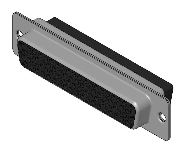 Produktfoto 1 von FCT from Molex 173113 D-Sub-Steckverbinder 5 Gerade, 78-polig 2.08 mm Raster, Panel Buchse, mit 4 bis 40