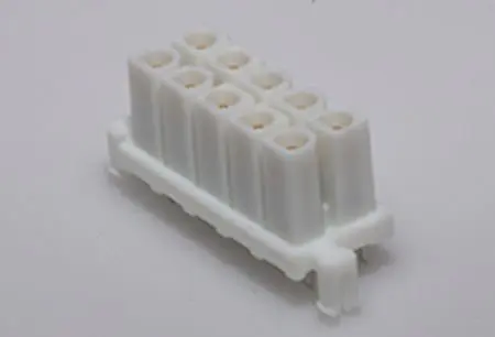 Produktfoto 1 von Molex Mini-Fit Buchse Crimpsteckverbinder-Gehäuse 4.2 mm, 10-polig / 2-reihig Vertikal
