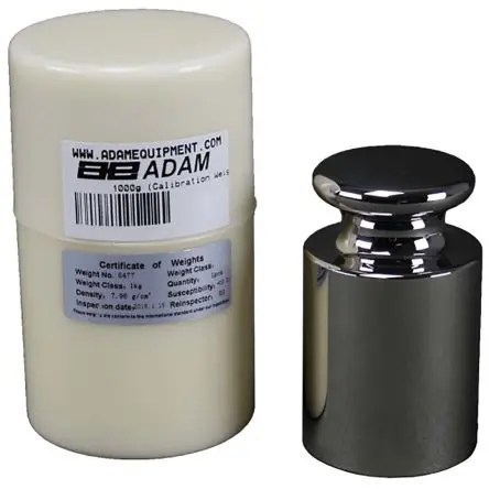 Produktfoto 1 von Adam Equipment Co Ltd Prüfgewicht, 1 kg, Klasse M1, Edelstahl