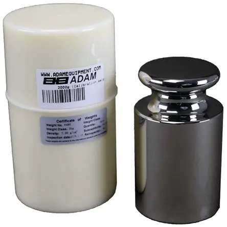 Produktfoto 1 von Adam Equipment Co Ltd Prüfgewicht, 2 kg, Klasse M1, Edelstahl