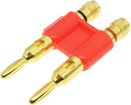 Produktfoto 1 von RS PRO 4 mm Stecker Rot Bananenstecker, Kontakt Gold, 30V 32A Übertragung