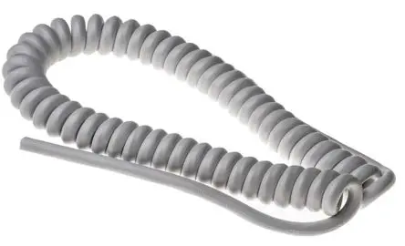Produktfoto 1 von RS PRO Netzkabel, 2-adrig Grau /Ø 5.4 mm Außen-ø , 1.5 m 50 °C, 300V, 500 V, Polyvinylchlorid