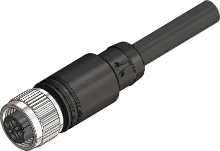 Produktfoto 1 von RS PRO M12, 4-polig Sensor-Betätigungselementkabel, Gerade Buchse / Nicht abgeschlossen, Länge 15 m