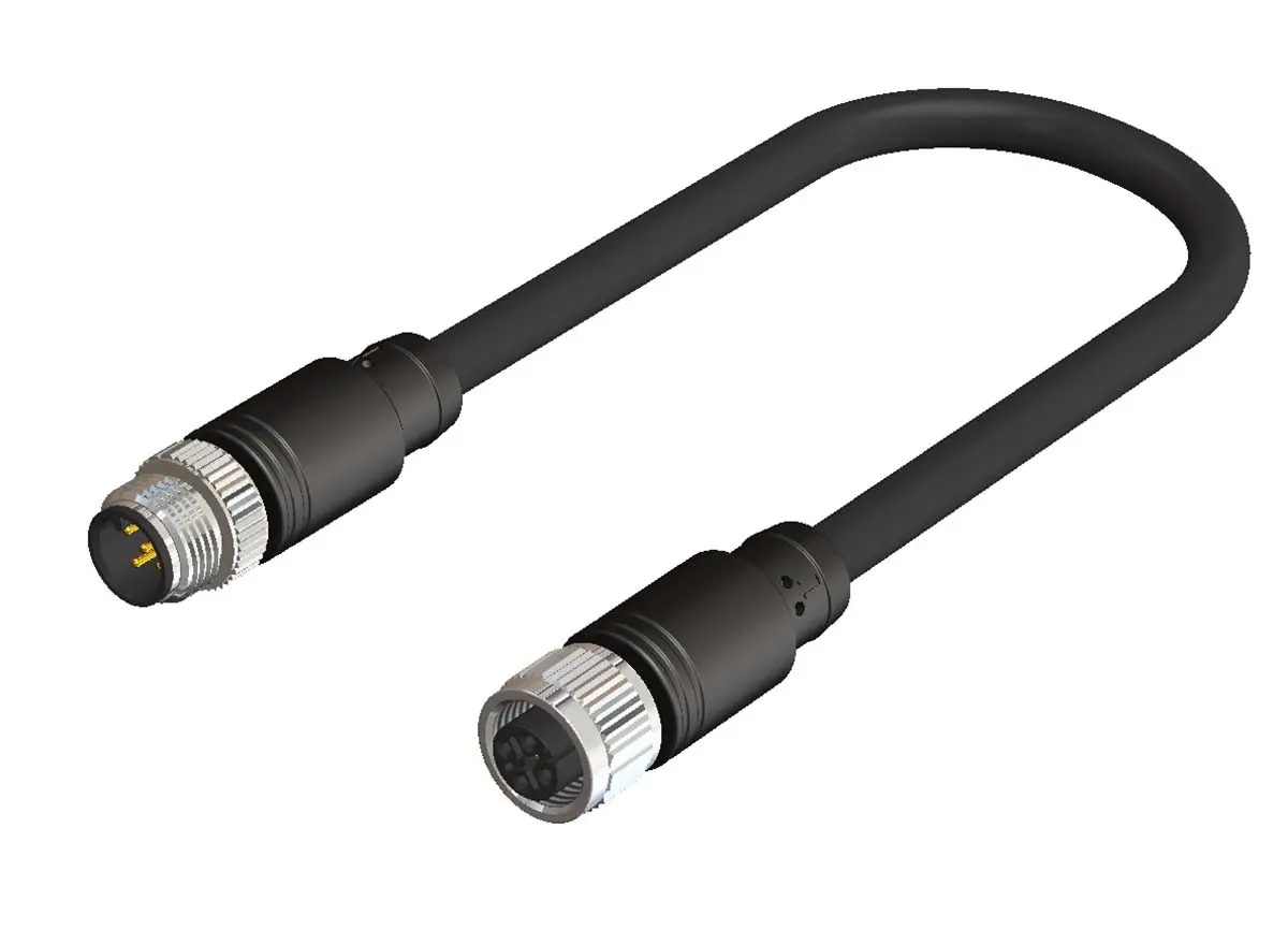 Produktfoto 1 von RS PRO CDF, 5-polig Sensor-Betätigungselementkabel, Gerade Buchse 5 / Gerade Stecker, Länge 5 m