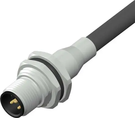 Produktfoto 1 von RS PRO CPM12 19 mm M12 Rundsteckverbinder Stecker 5-polig Stecker 4A Hinten IP67