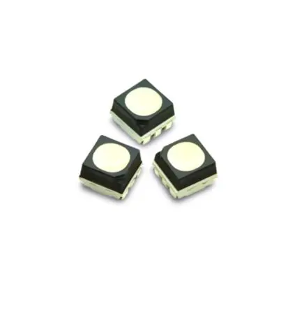 Produktfoto 1 von Broadcom ASMB-TTF0-0A20B Oberfläche LED Blau, Grün, Rot 2.9 V, Cluster 3-LEDs, 6-Pin PLCC 6