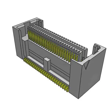 Produktfoto 1 von Samtec ASP Leiterplattenleiste Gerade, 52-polig / 2-reihig, Raster 0.64 mm Raster Oberfläche, Platine-Platine, Ummantelt