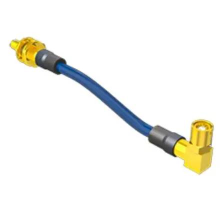 Produktfoto 1 von Samtec Koaxialkabel, 100 Ω 28 AWG, 101 mm, Schwarz