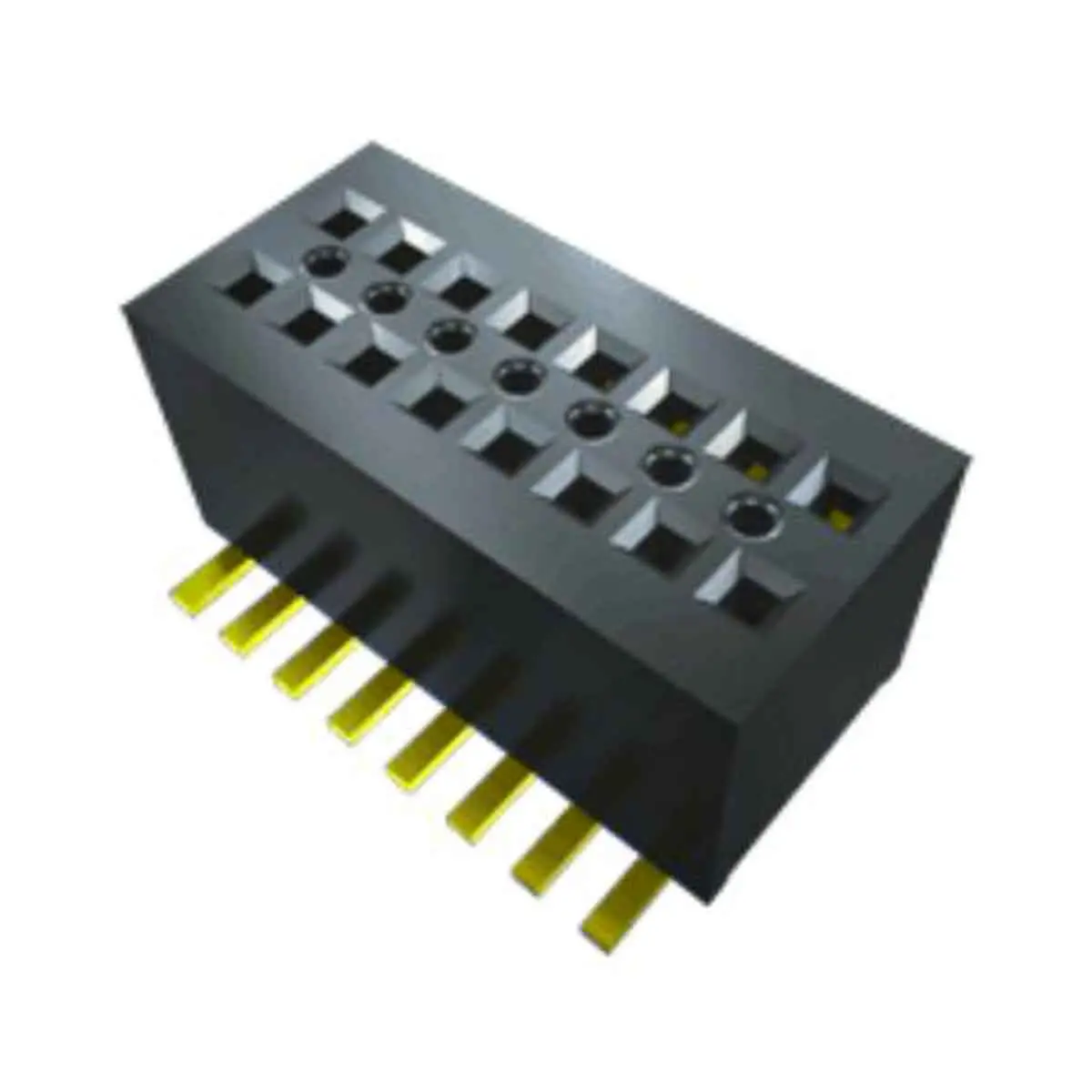Produktfoto 1 von Samtec CLE Leiterplattenbuchse gewinkelt Oberfläche 16-polig / 2-reihig, Raster 0.8 mm Lot