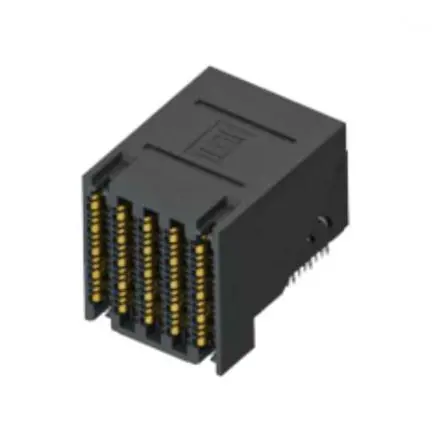 Produktfoto 1 von Samtec EBTF, 2 mm Backplane-Steckverbinder 4 Paare, 4-polig Buchse, gewinkelt 10