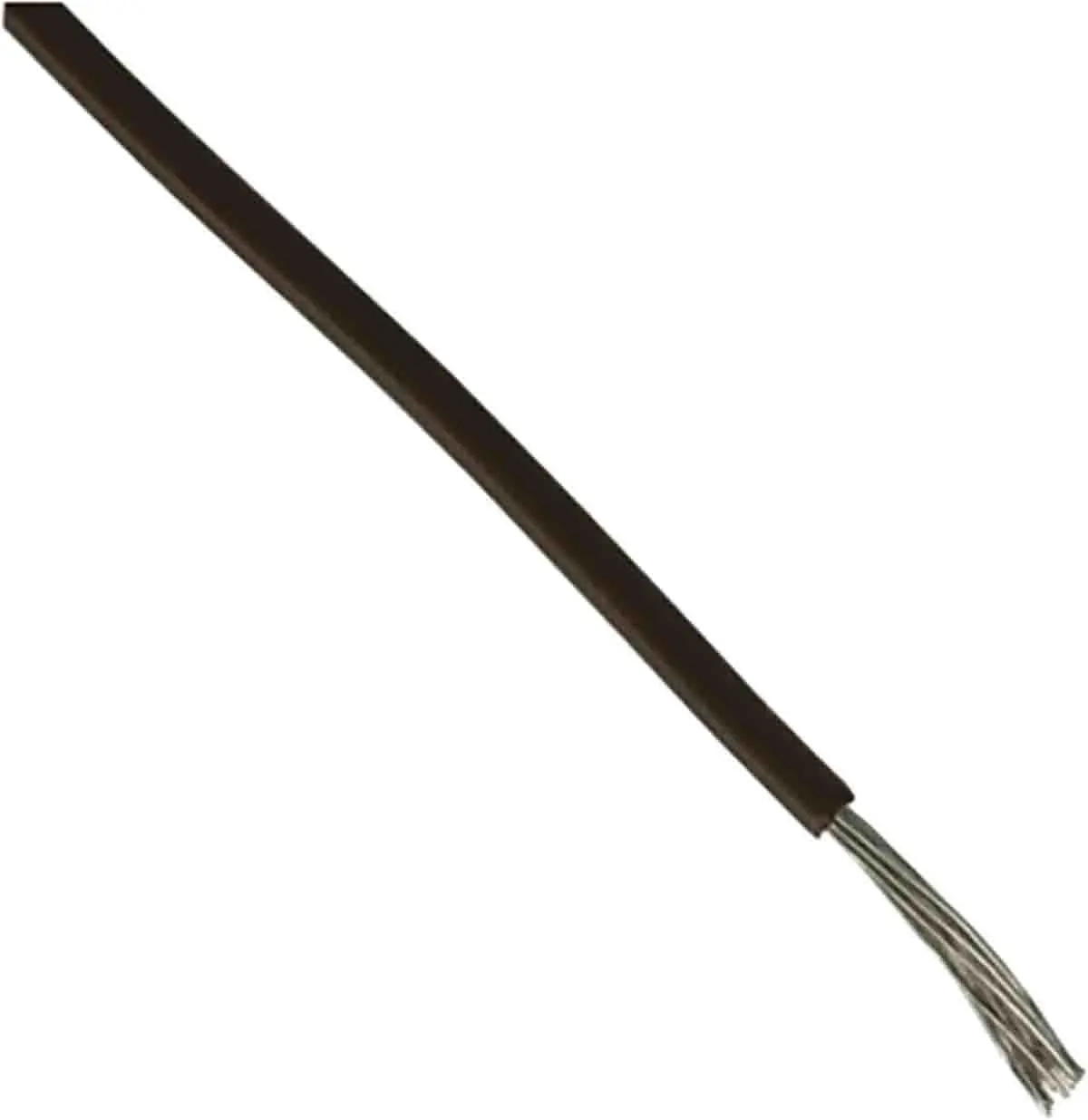 Produktfoto 1 von RS PRO Einzeladerleitung 3,3 mm², 12 AWG 30.5m Schwarz MPPE isoliert 65/0.25mm Litzen