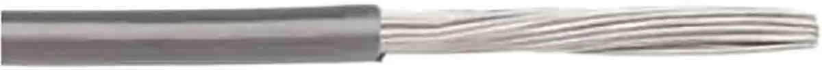 Produktfoto 1 von RS PRO Einzeladerleitung 1,3 mm², 16 AWG 30.5m Grau MPPE isoliert 26/0.25mm Litzen