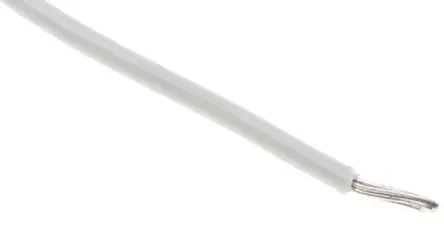 Produktfoto 1 von RS PRO 11028 Schaltdraht 0.51 mm², 20 AWG 305 m Weiß Ø 1.4 mm 10 Litzen Modifizierter Polyphenylen-Ether