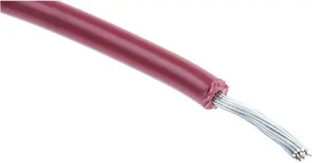 Produktfoto 1 von RS PRO 1569 Schaltdraht 1.32 mm², 16 AWG 30.5 m Rot Ø 2.34 mm 26 Litzen Polyvinylchlorid