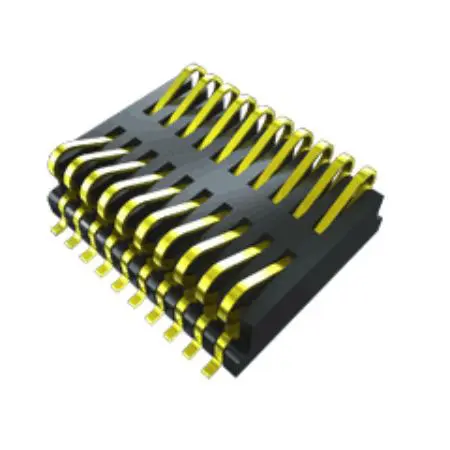 Produktfoto 1 von Samtec FSI Leiterplattenleiste Gerade, 30-polig / 2-reihig, Raster 1 mm Raster Oberfläche, Platine-Platine, Ummantelt