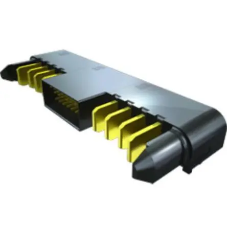 Produktfoto 1 von Samtec ET60T, 5.5 mm Backplane-Steckverbinder, 12-polig Stecker, 3-reihig, gewinkelt 12