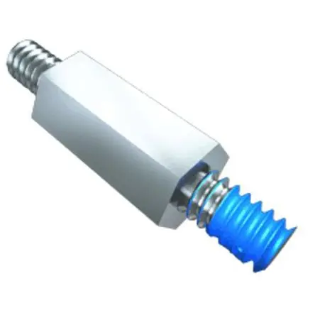 Produktfoto 1 von Samtec Abstandhalter, Länge 10.15 mm, Aluminium, Sechskant #4-40-Gewinde M3 x 0,5, 0.25 mm