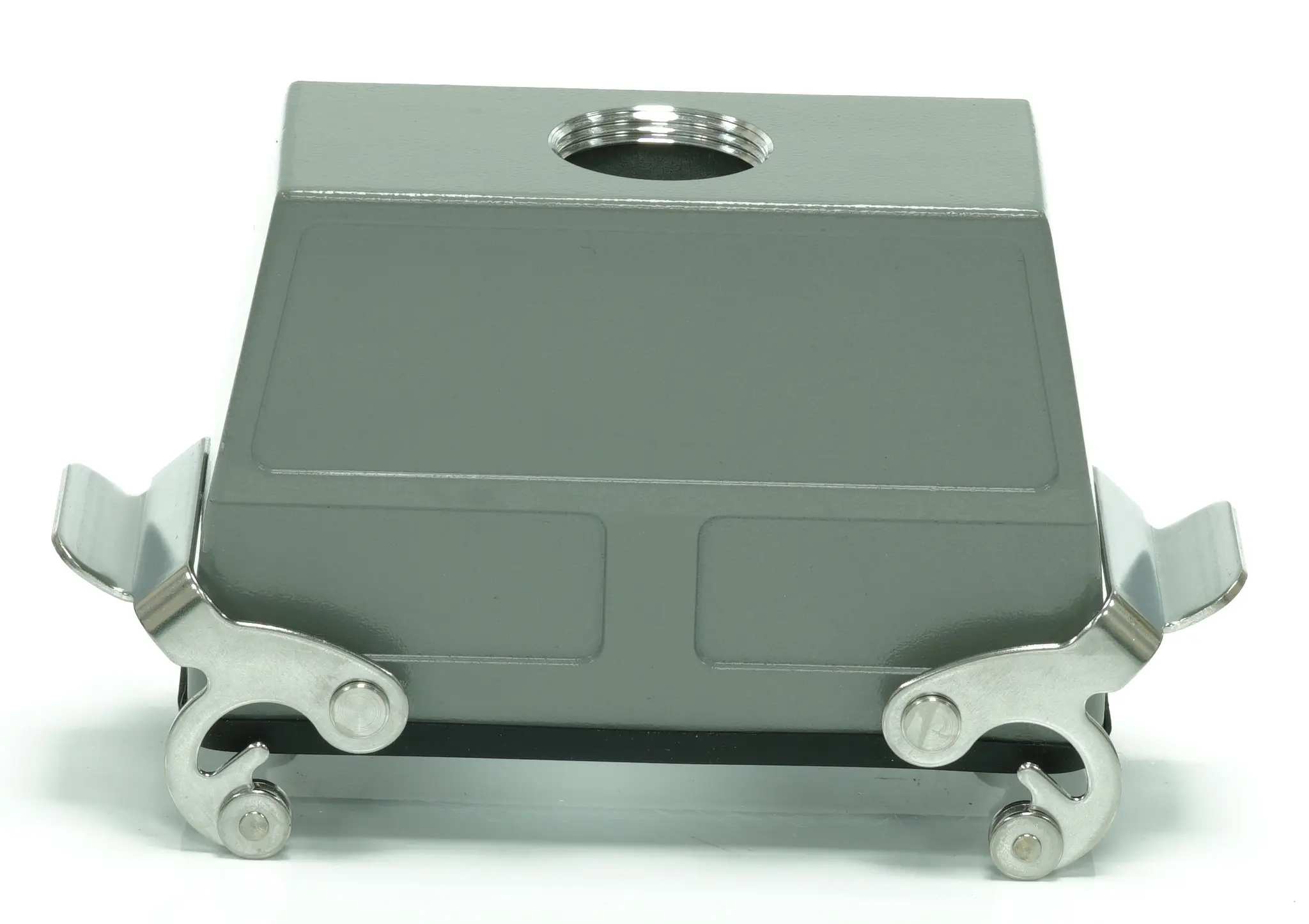 Produktfoto 1 von RS PRO RS-H24B Gehäuse für robusten Stromversorgungsstecker 2 Hebel 2, Kabel Kupplungsgehäuse, IP65