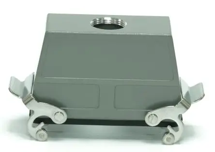 Produktfoto 1 von RS PRO RS-H24B Gehäuse für robusten Stromversorgungsstecker 2 Hebel 2, Kabel Kupplungsgehäuse, IP65