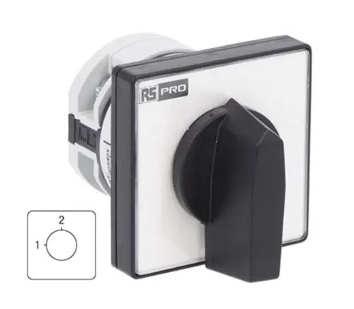 Produktfoto 1 von RS PRO Nockenschalter, 1-polig / 20A, 2 Schließer, 690 V, 2-Stufen