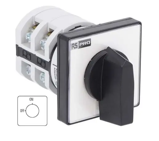 Produktfoto 1 von RS PRO Nockenschalter, 3-polig / 20A, 3 Schließer, 690 V, 3-phasig, 2-Stufen