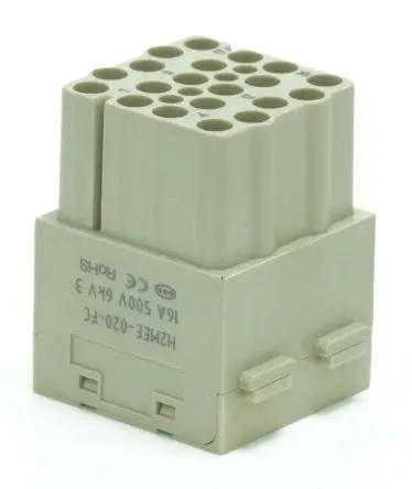 Produktfoto 1 von RS PRO RS-HM Industrie-Steckverbinder Kontakteinsatz Buchse, 20-polig 16A, Steckverbindereinsatz, Steckverbindereinsatz