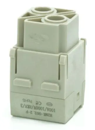 Produktfoto 1 von RS PRO RS-HM Industrie-Steckverbinder Kontakteinsatz Buchse, 2-polig 100A, Schraubanschlussklemme, Steckverbindereinsatz