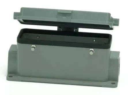 Produktfoto 1 von RS PRO RS-H24B Gehäuse für robusten Stromversorgungsstecker 4, Oberfläche RS-H24B Steckverbindergehäuse, IP65