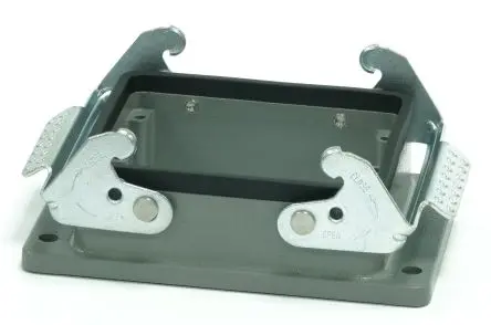 Produktfoto 1 von RS PRO RS-H32B Gehäuse für robusten Stromversorgungsstecker 2 Hebel 2, Schott RS-H32B Anbaugehäuse, IP65