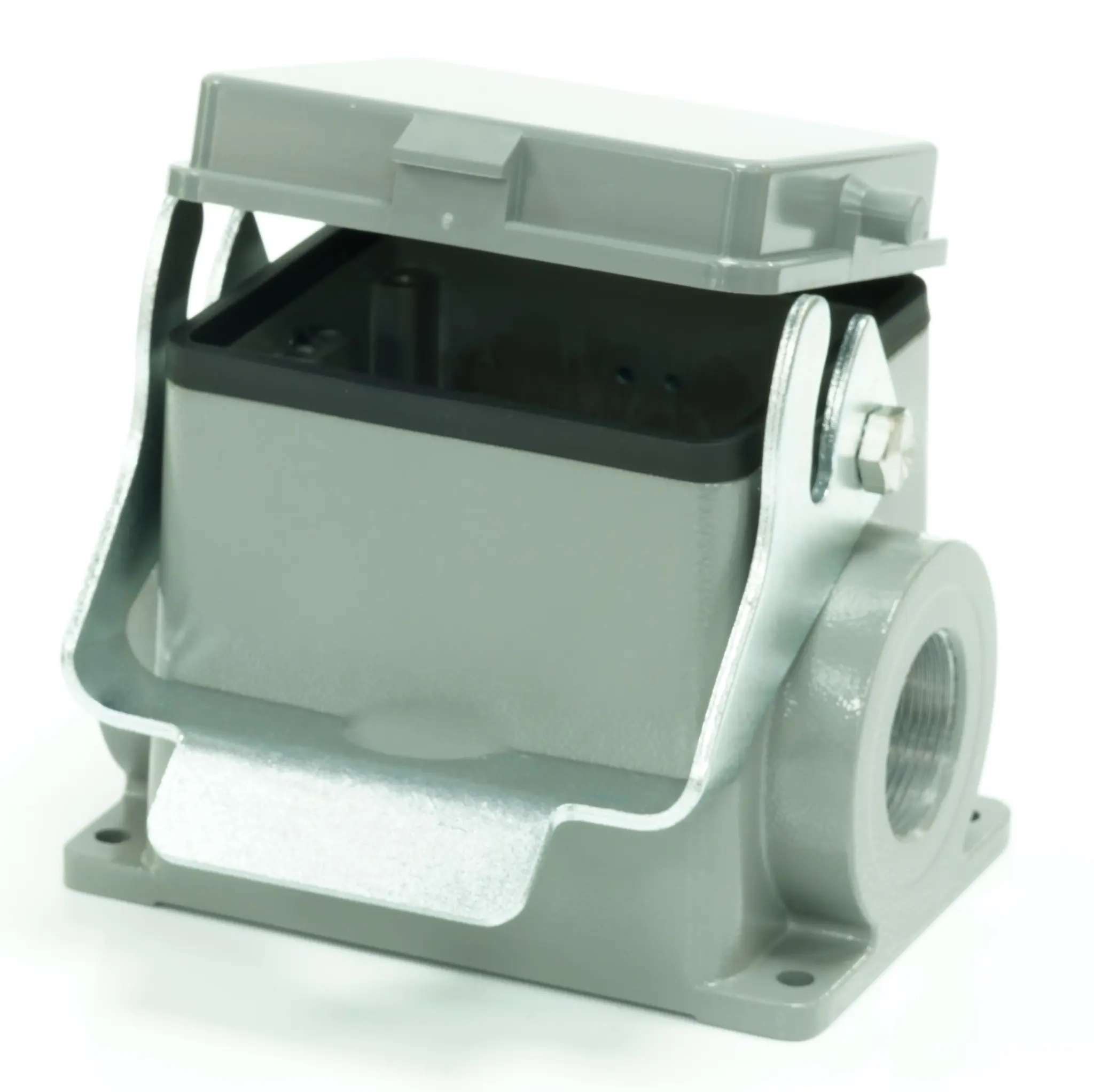 Produktfoto 1 von RS PRO RS-H32B Gehäuse für robusten Stromversorgungsstecker 1 Hebel 1, SMD Steckverbindergehäuse, IP65