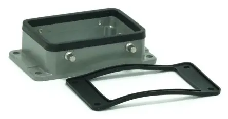 Produktfoto 1 von RS PRO RS-H32A Gehäuse für robusten Stromversorgungsstecker 4, Schott RS-H32A Anbaugehäuse, IP65
