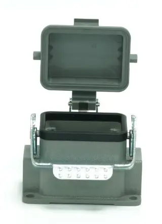 Produktfoto 1 von RS PRO RS-H6B Gehäuse für robusten Stromversorgungsstecker 1 Hebel 1, Oberfläche Steckverbindergehäuse, IP65